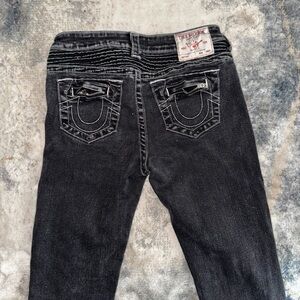 True Religion Women's Billie Mid Rise Straight Jeans